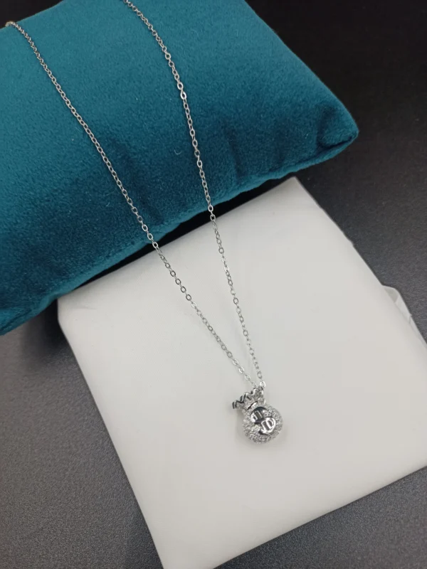 Stylish Silver Dokiya with Crown Pendant