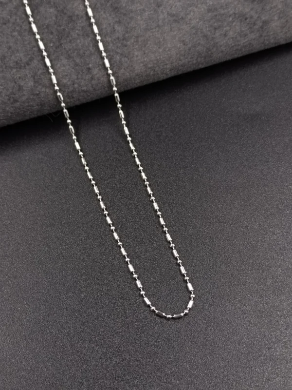 Stylish Bead Silver Chain for Women