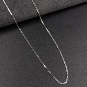 Elegant Silver Box Chain for Women
