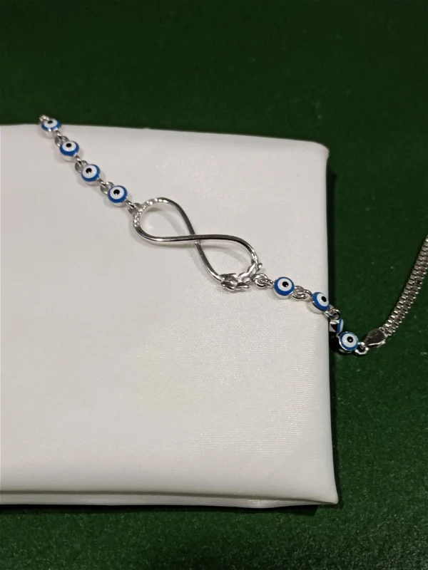 Elegant Silver Bracelet with Infinity Charm