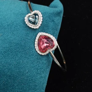 Heart Stone Kada in Pink & Blue