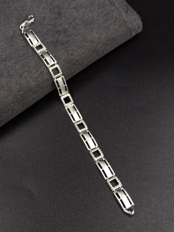 Stylish Silver Gents Bracelet for Men