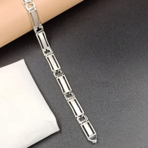Modern Silver Gents Bracelet