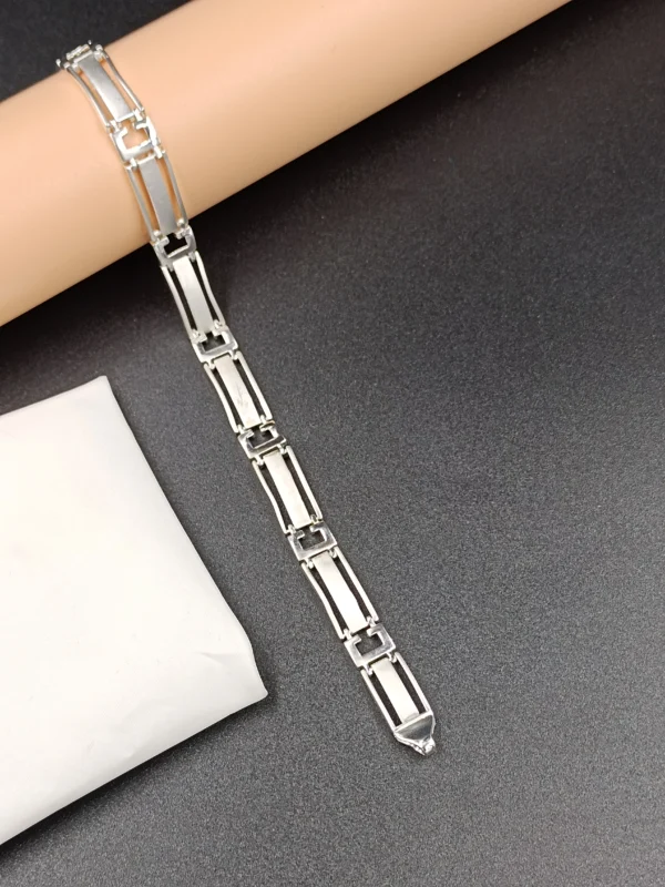 Modern Silver Gents Bracelet