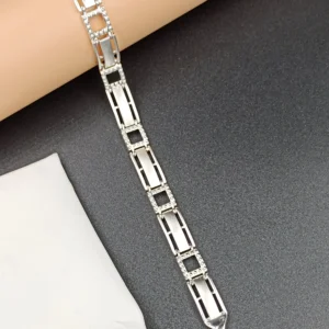 Stylish Silver Gents Bracelet for Men