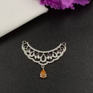 Yellow Drop Designer Silver Pendant