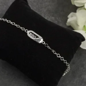 Silver Rakhi Bracelet for Brother – BRO